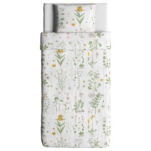Floral Twin Duvet Cover & Pillowcase